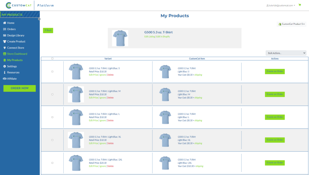 [Tutorial] Placing a Manual Order - CustomCat