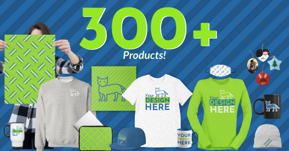 300+ customizable print on demand products to sell