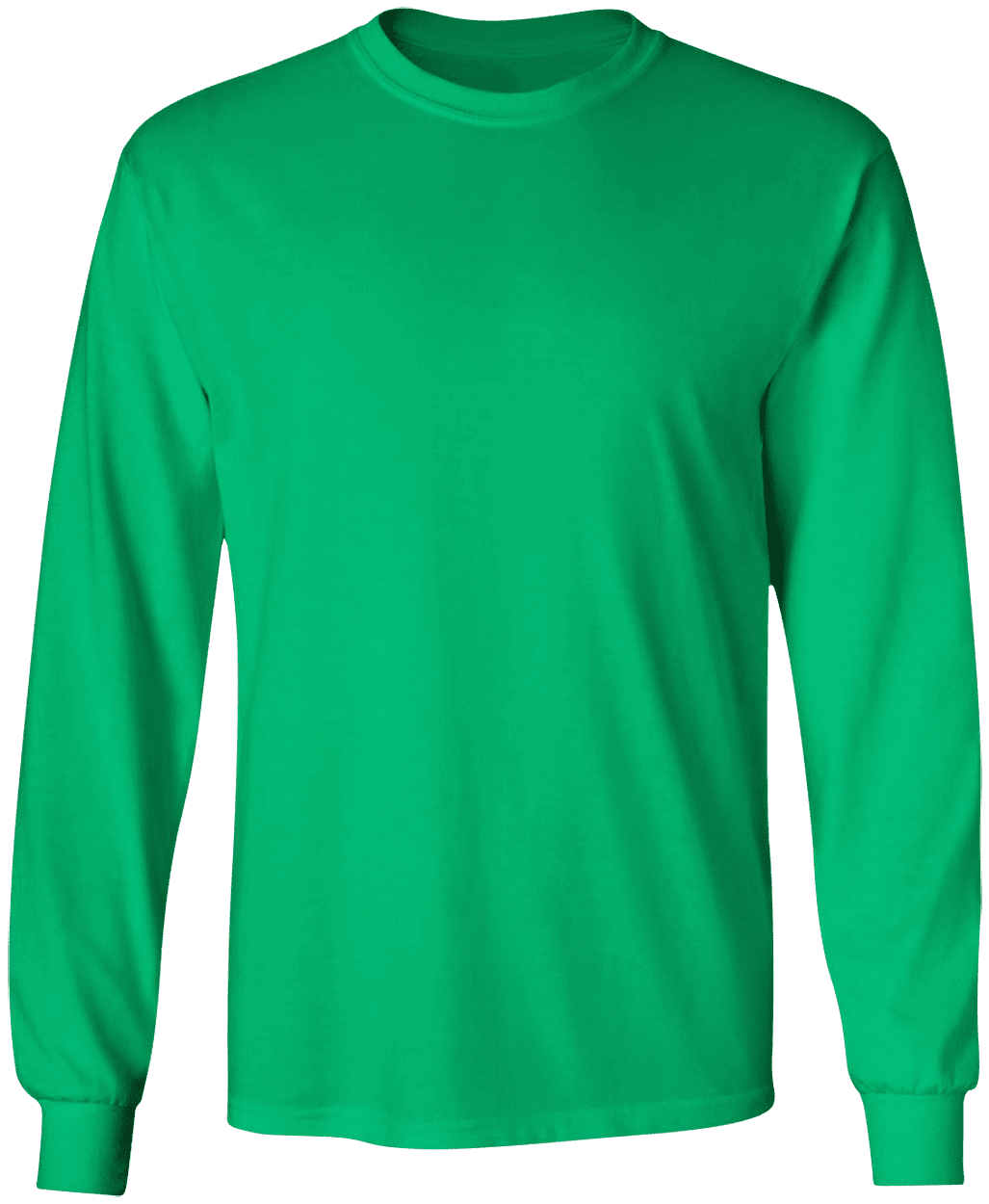 Gildan G240 Men's Ultra Cotton Long-Sleeve T-Shirt - Black, SML / Black