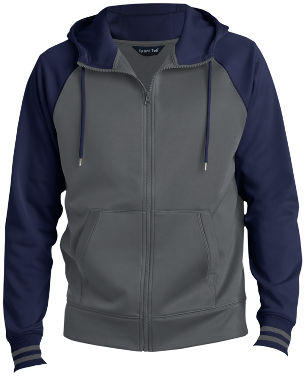 ST236 Men's Sport-Wick® Full-Zip Hooded Jacket - Sport Tek - CustomCat